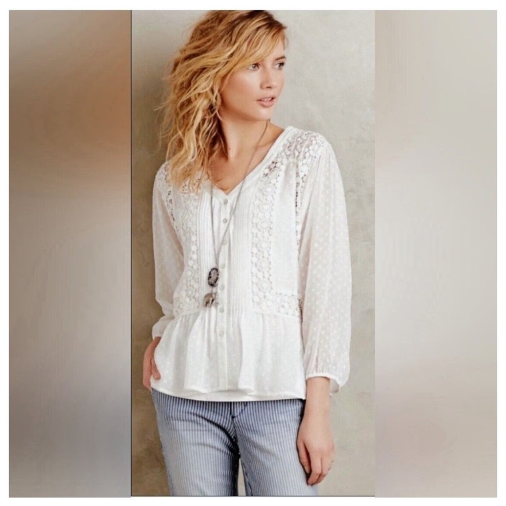 Anthropology Victorian Lace Blouse